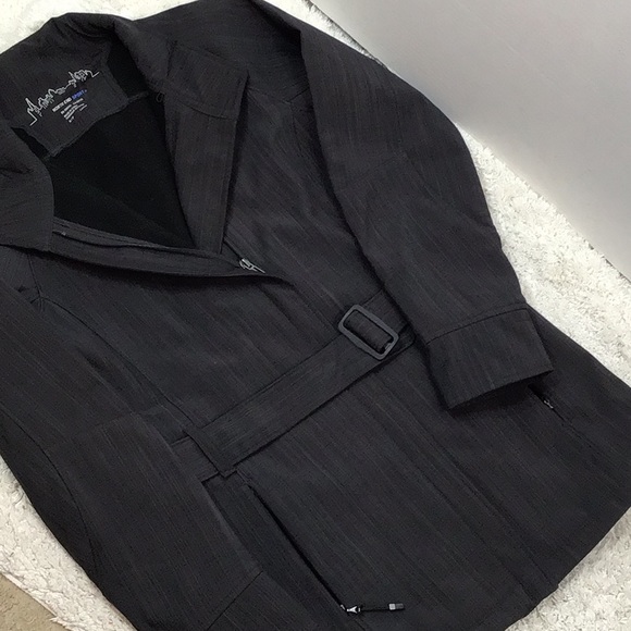 North End Sport dark gray long belted jacket S - Picture 9 of 10